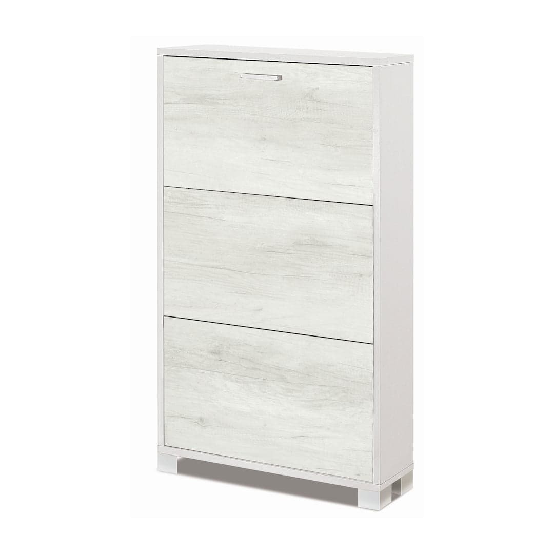 Scarpiera a tre ante a ribalta dal design compatto - 118 x 70 x 18 cm - 3