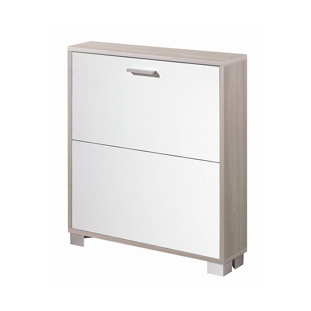 Scarpiera a due ante a ribalta dal design compatto - 80 x 70 x 18 cm - 29