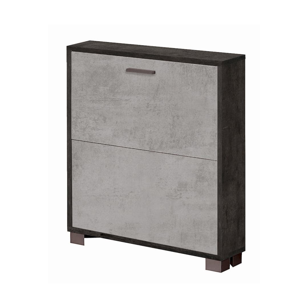 Scarpiera a due ante a ribalta dal design compatto - 80 x 70 x 18 cm - 31