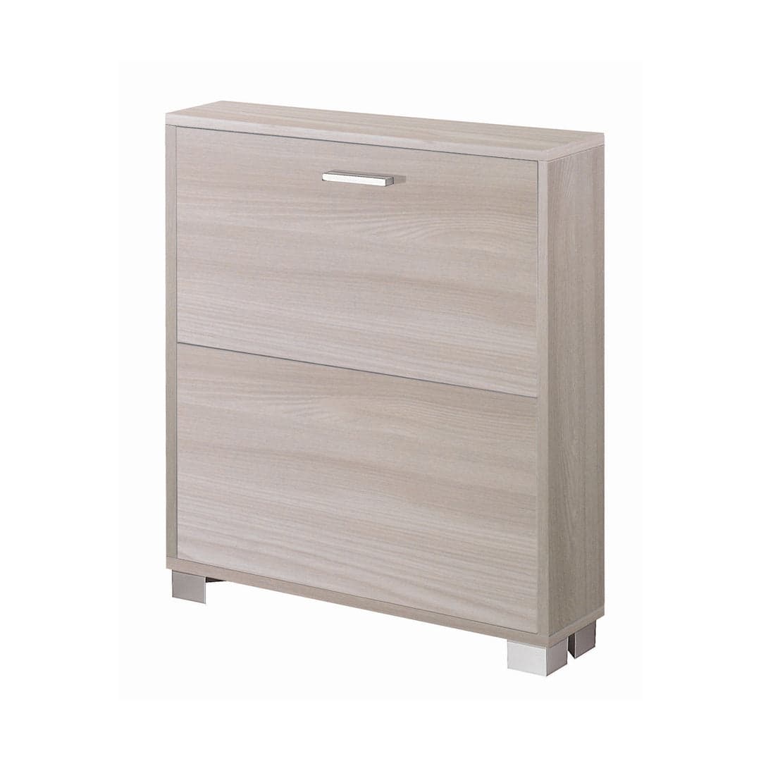 Scarpiera a due ante a ribalta dal design compatto - 80 x 70 x 18 cm - 30