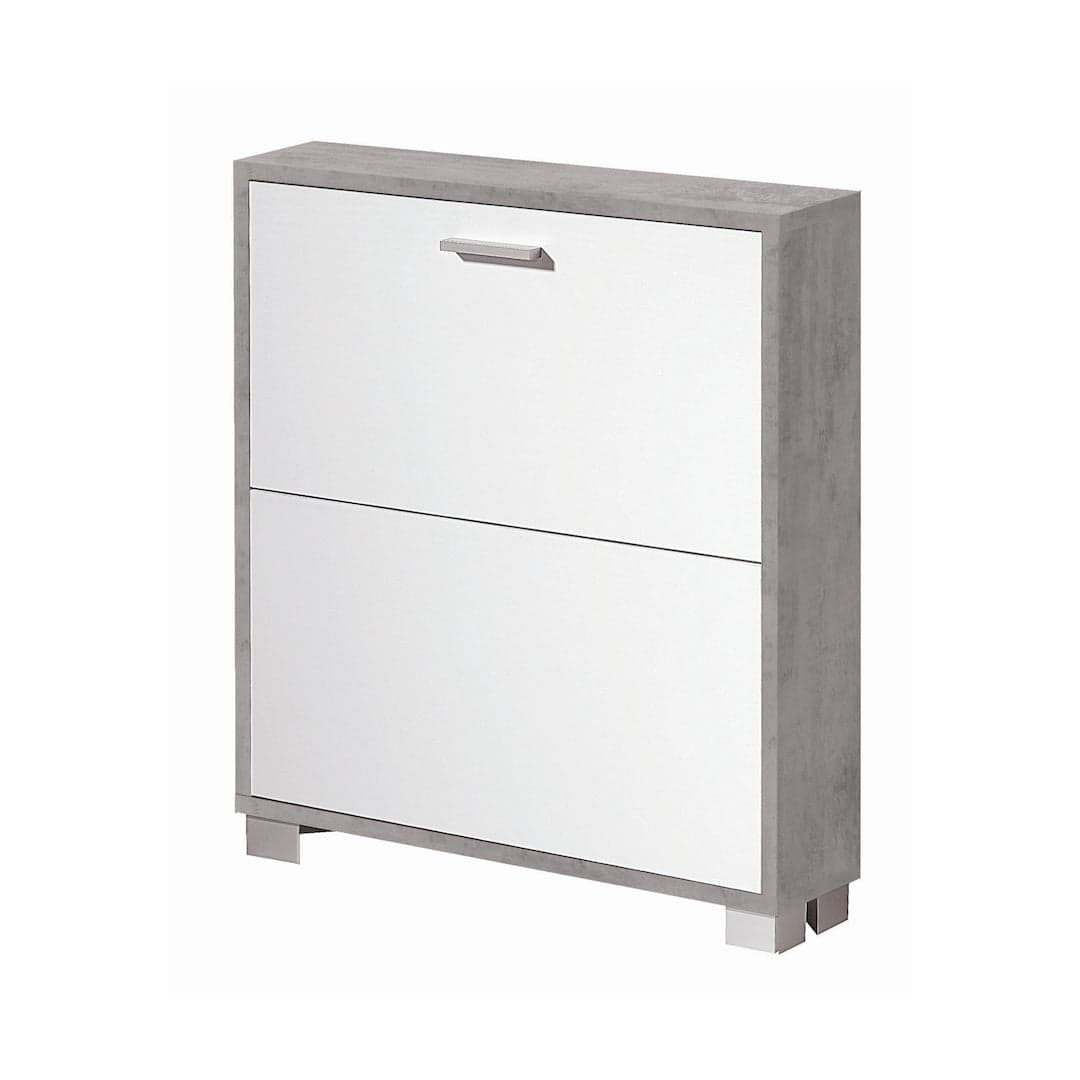 Scarpiera a due ante a ribalta dal design compatto - 80 x 70 x 18 cm - 4