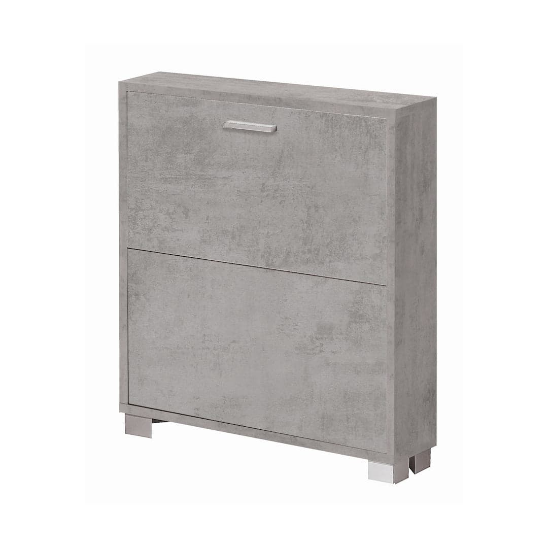 Scarpiera a due ante a ribalta dal design compatto - 80 x 70 x 18 cm - 5