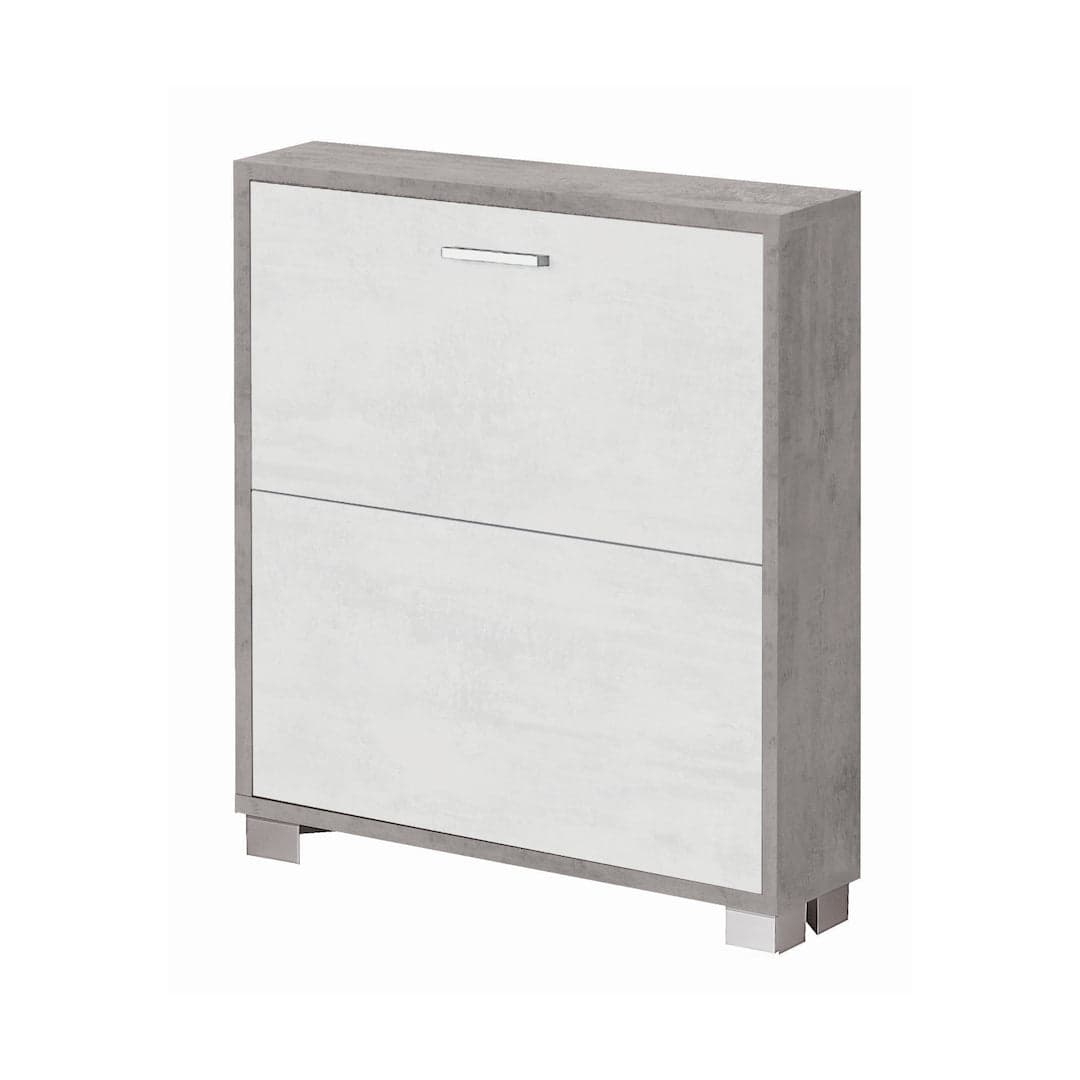 Scarpiera a due ante a ribalta dal design compatto - 80 x 70 x 18 cm - 7