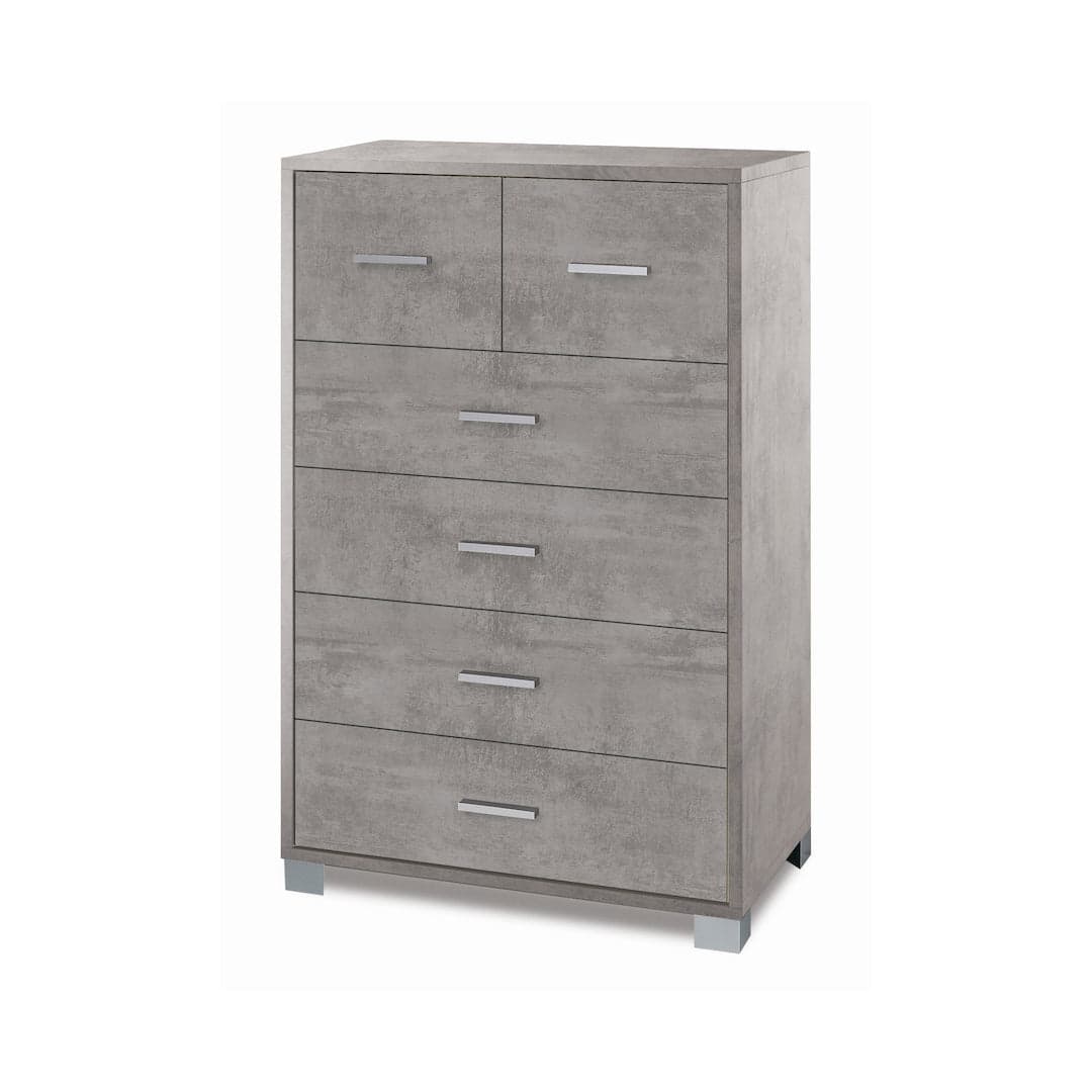 Cassettiera moderna a sei cassetti con design minimal - 112 x 70 x 29 cm - 30