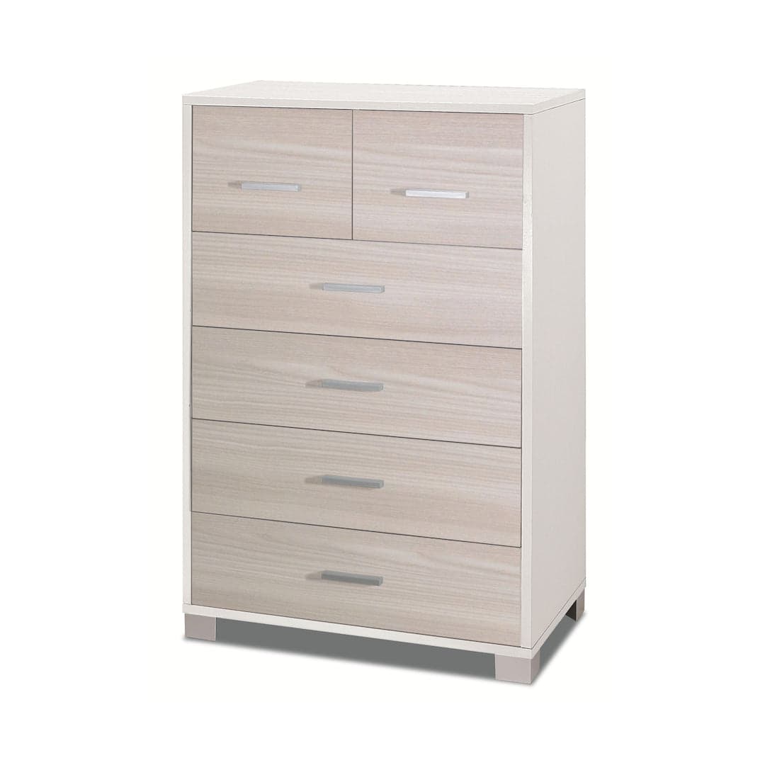 Cassettiera moderna a sei cassetti con design minimal - 112 x 70 x 29 cm - 28