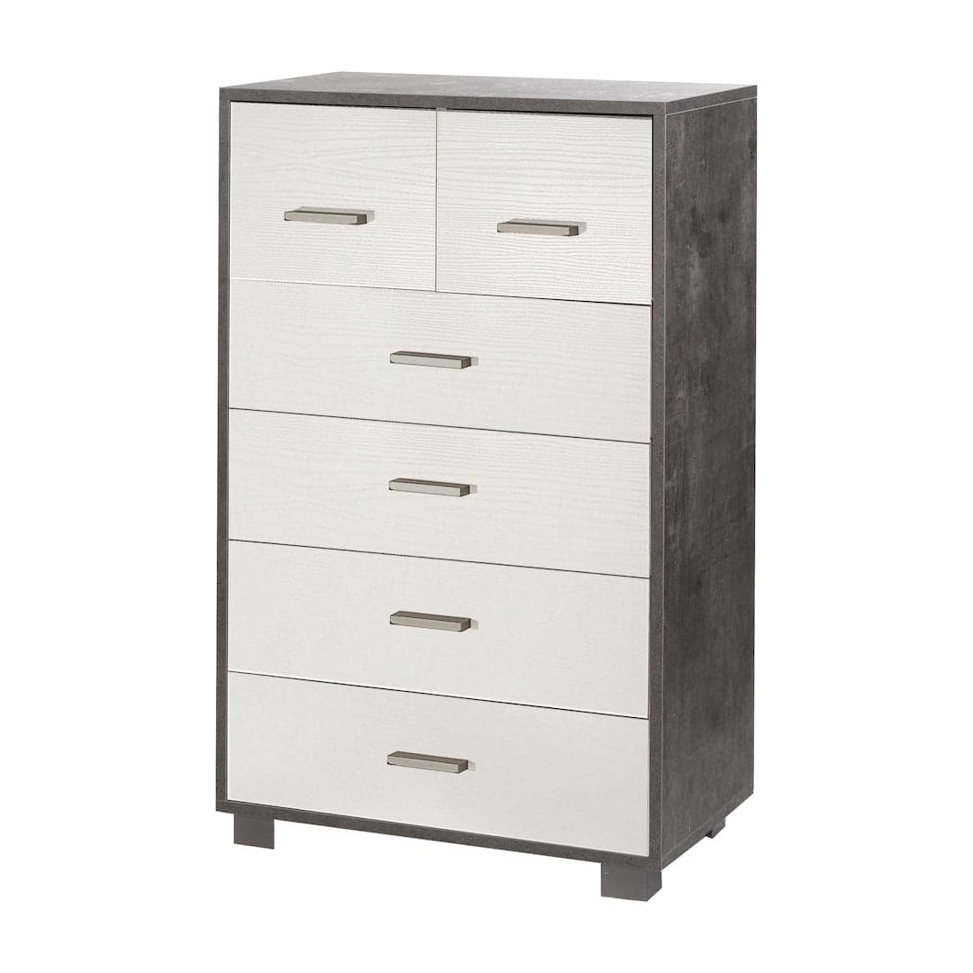 Cassettiera moderna a sei cassetti con design minimal - 112 x 70 x 29 cm - 39