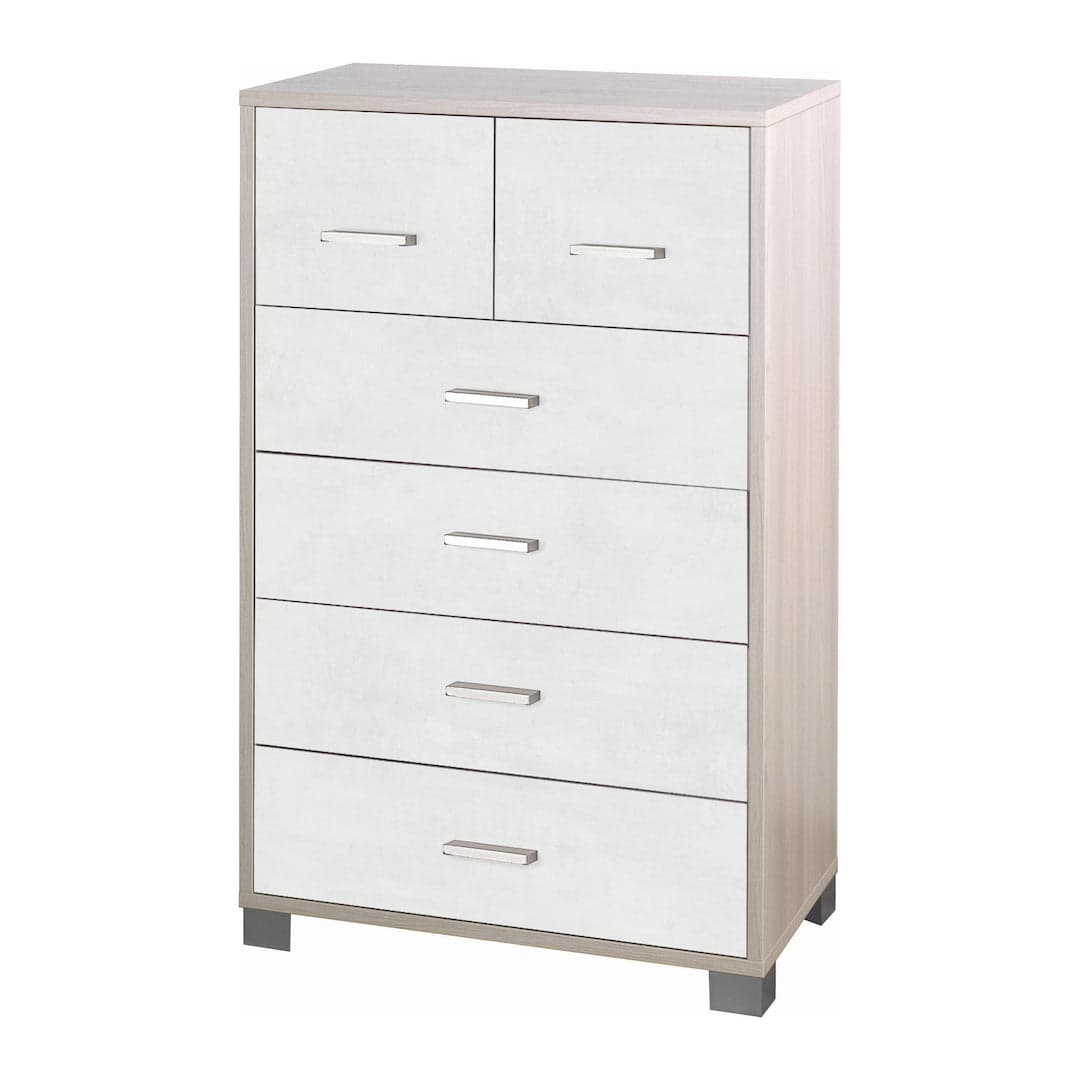 Cassettiera moderna a sei cassetti con design minimal - 112 x 70 x 29 cm - 38
