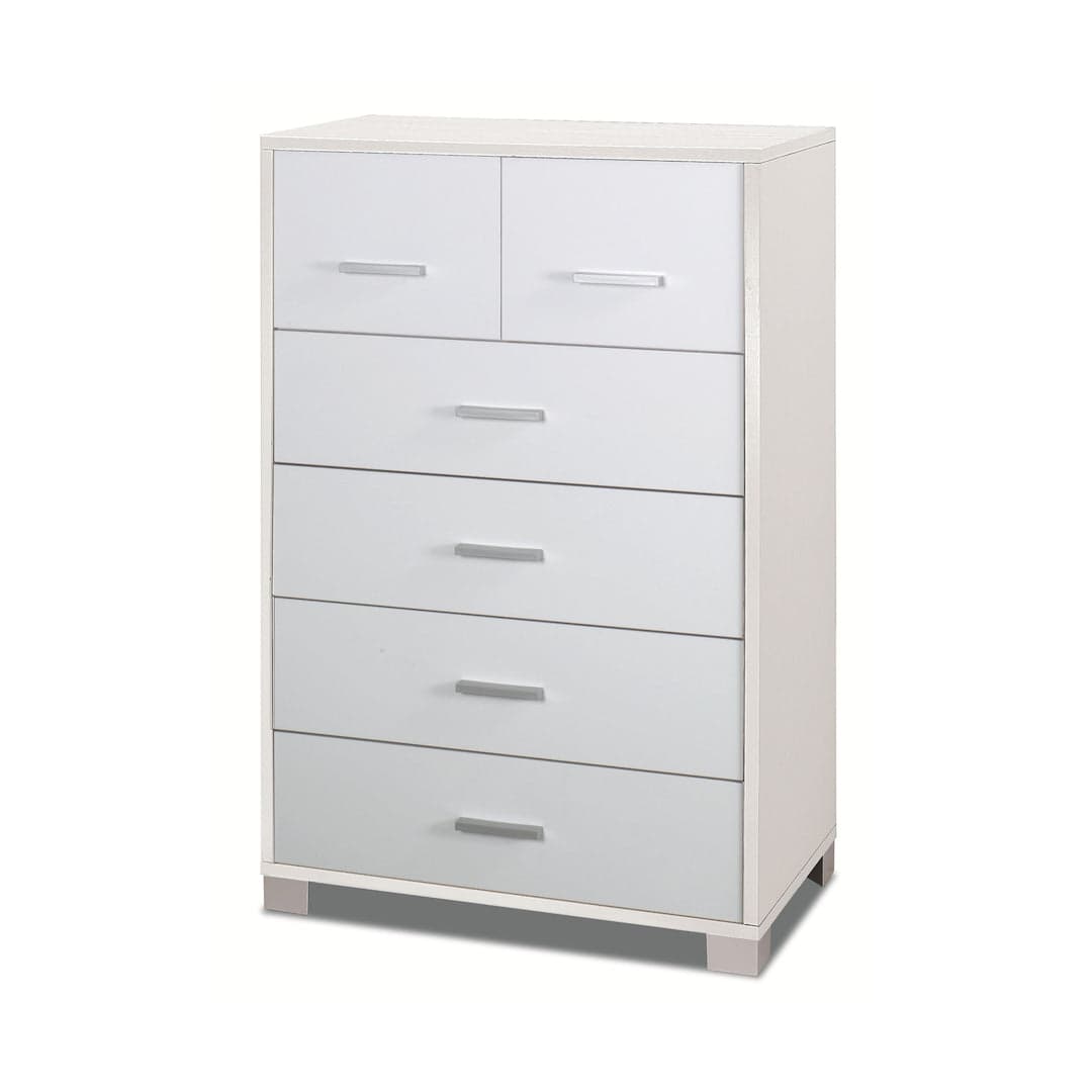 Cassettiera moderna a sei cassetti con design minimal - 112 x 70 x 29 cm - 46