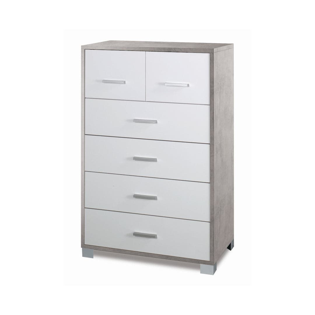 Cassettiera moderna a sei cassetti con design minimal - 112 x 70 x 29 cm - 47