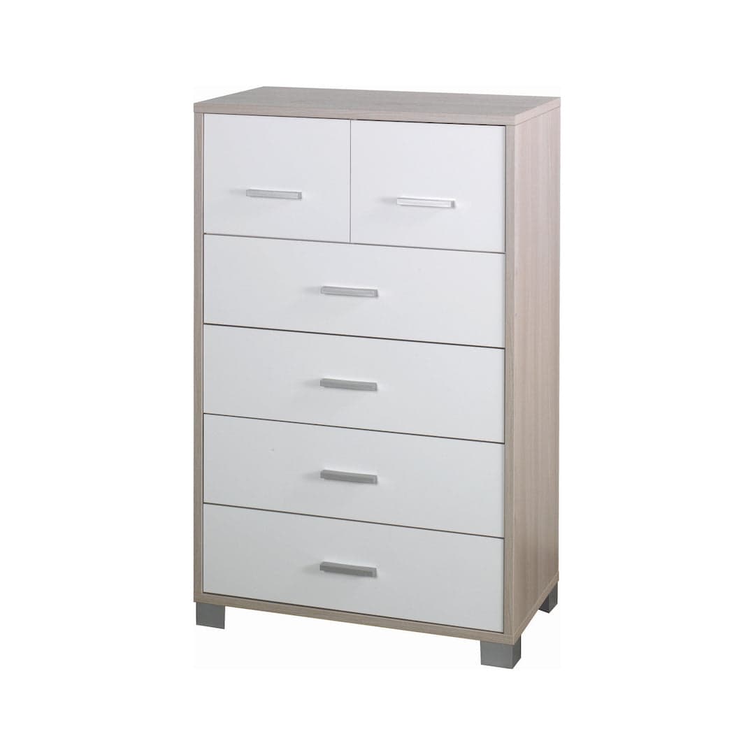Cassettiera moderna a sei cassetti con design minimal - 112 x 70 x 29 cm - 48
