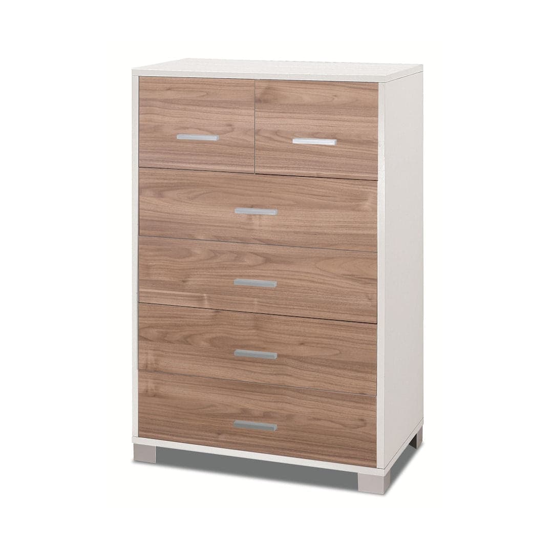 Cassettiera moderna a sei cassetti con design minimal - 112 x 70 x 29 cm - 2