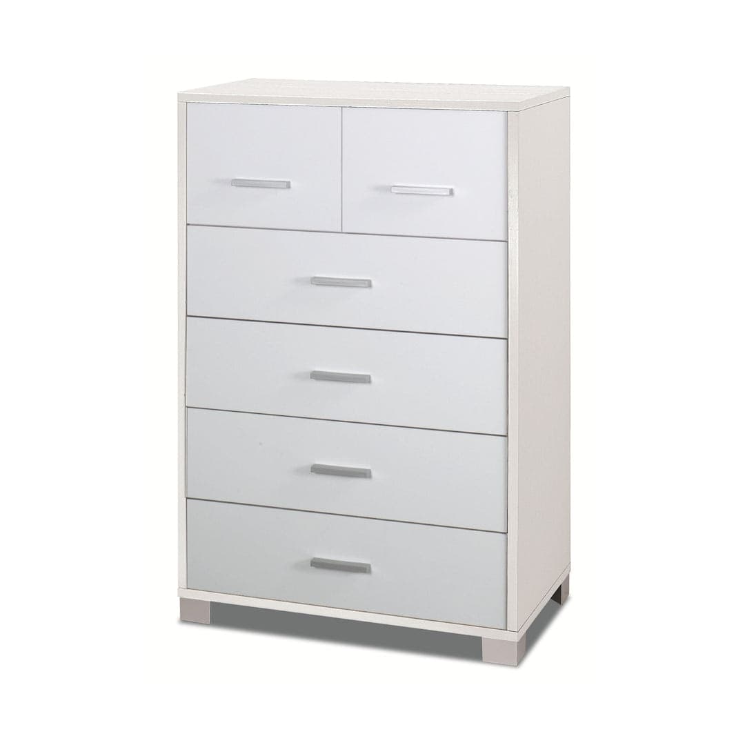 Cassettiera moderna a sei cassetti con design minimal - 112 x 70 x 29 cm - 22