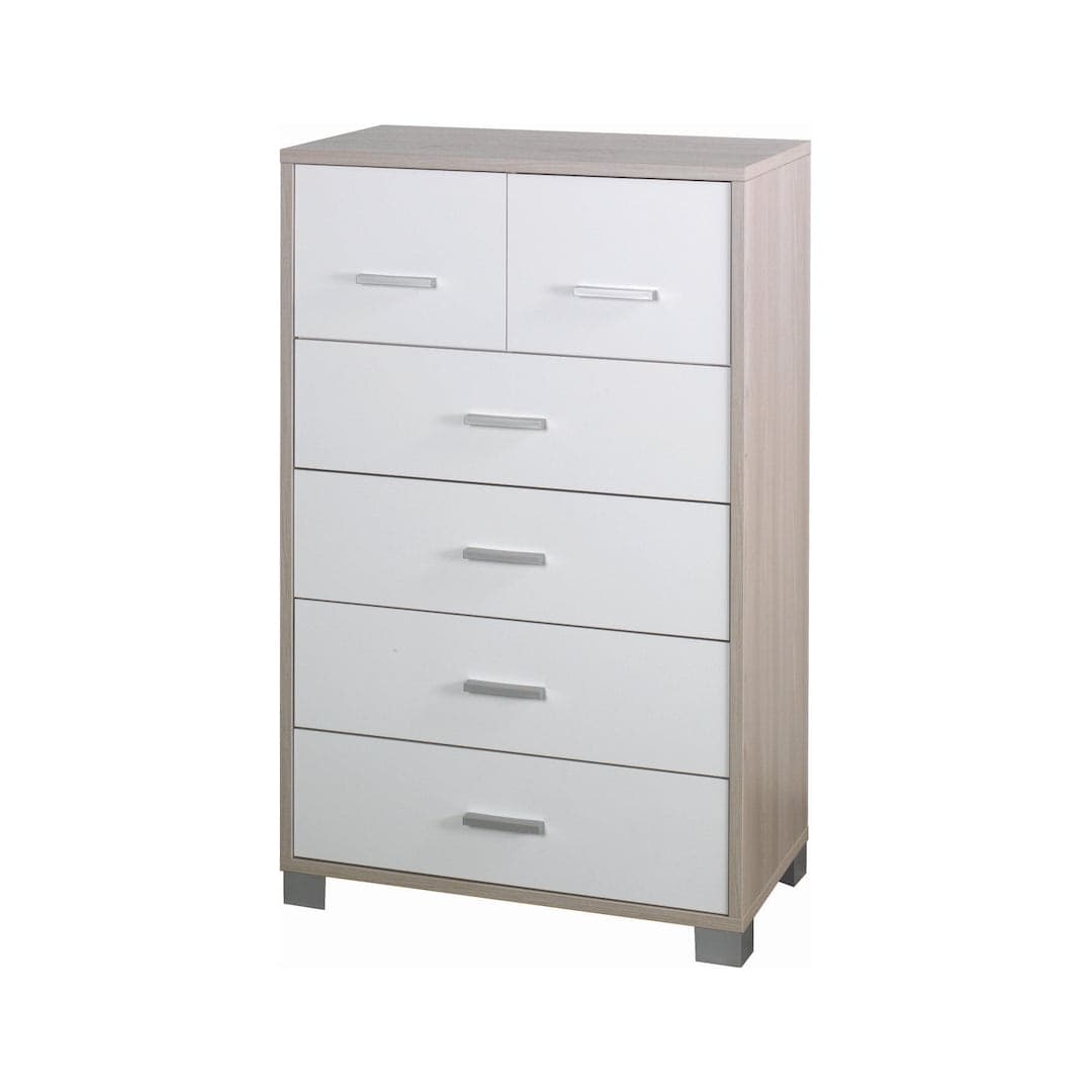Cassettiera moderna a sei cassetti con design minimal - 112 x 70 x 29 cm - 24