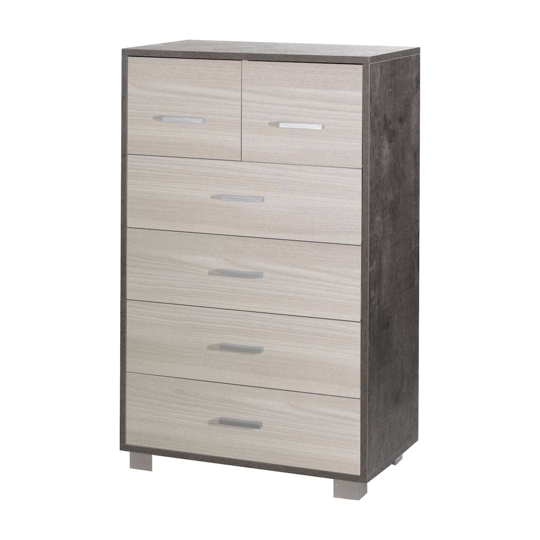Cassettiera moderna a sei cassetti con design minimal - 112 x 70 x 29 cm - 31