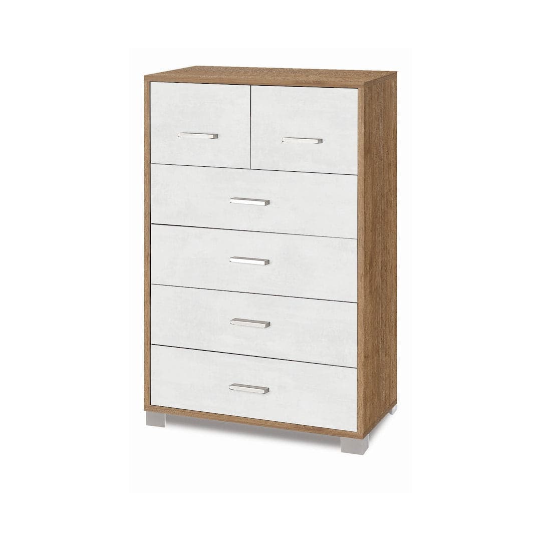 Cassettiera moderna a sei cassetti con design minimal - 112 x 70 x 29 cm - 7