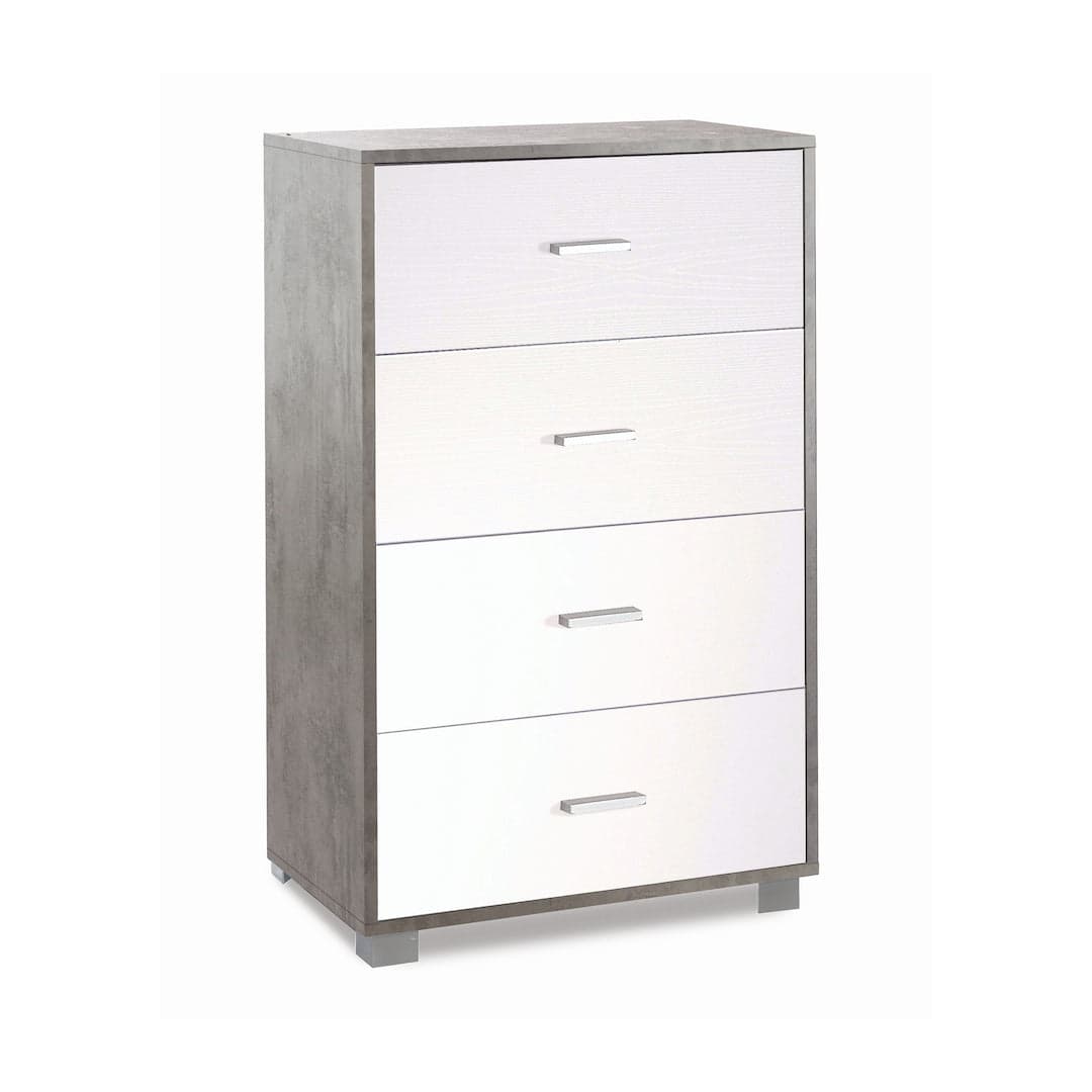 Cassettiera a quattro cassetti dal design moderno - 112 x 70 x 41 cm - 36