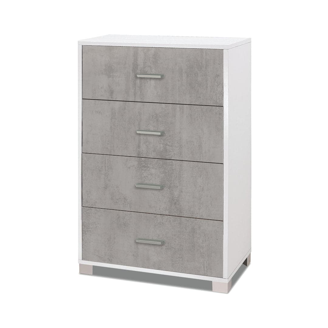 Cassettiera a quattro cassetti dal design moderno - 112 x 70 x 41 cm - 32