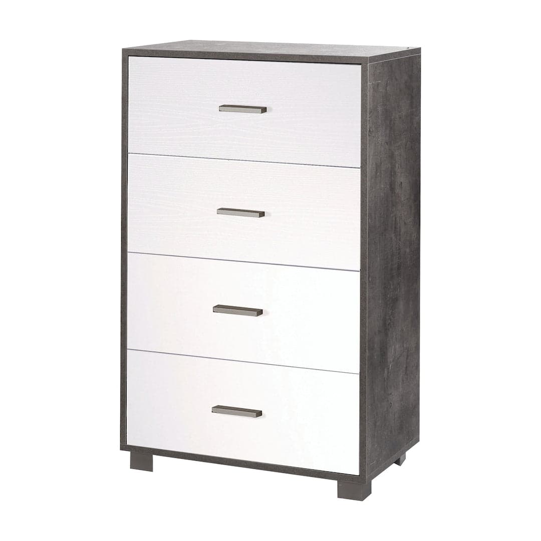 Cassettiera a quattro cassetti dal design moderno - 112 x 70 x 41 cm - 46