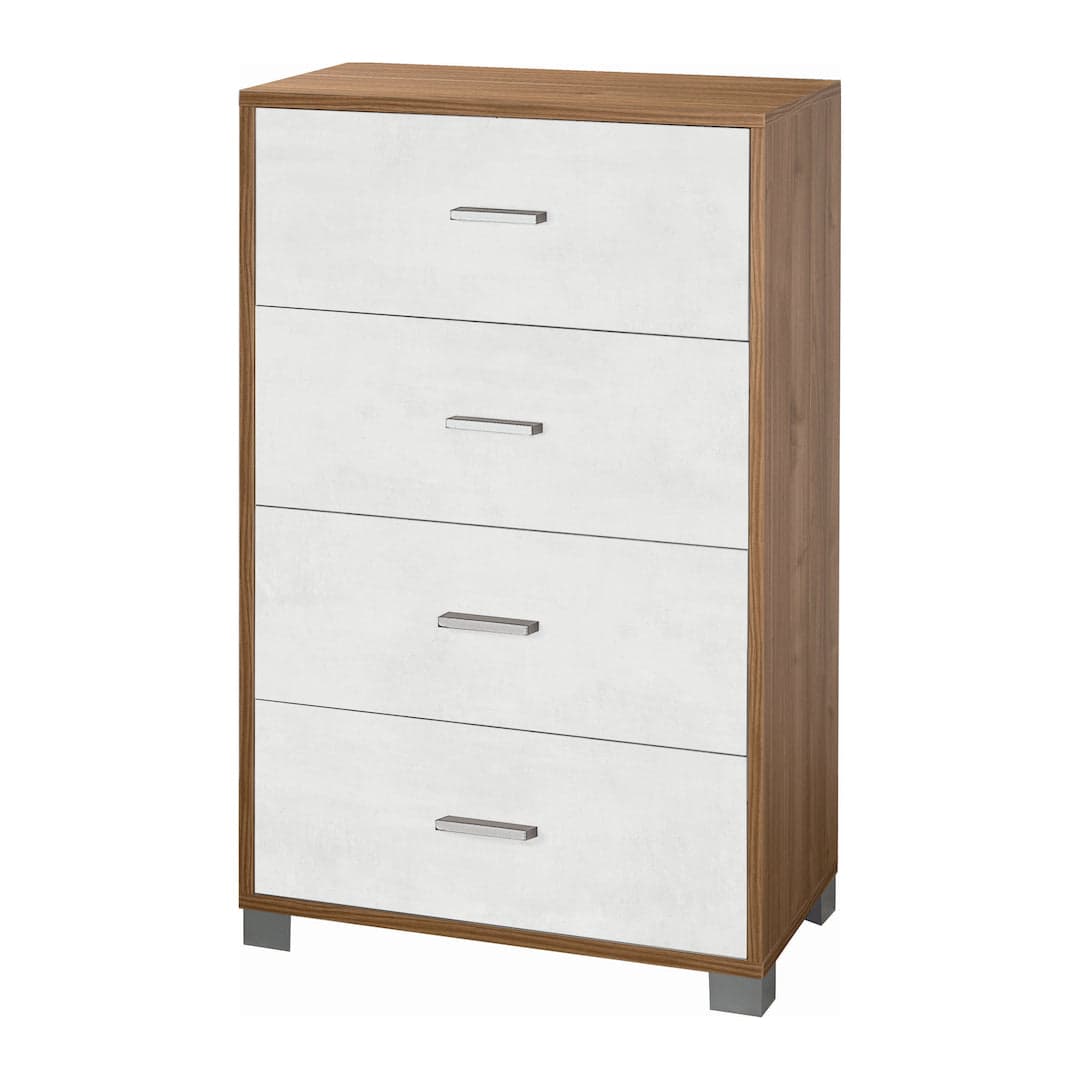 Cassettiera a quattro cassetti dal design moderno - 112 x 70 x 41 cm - 42