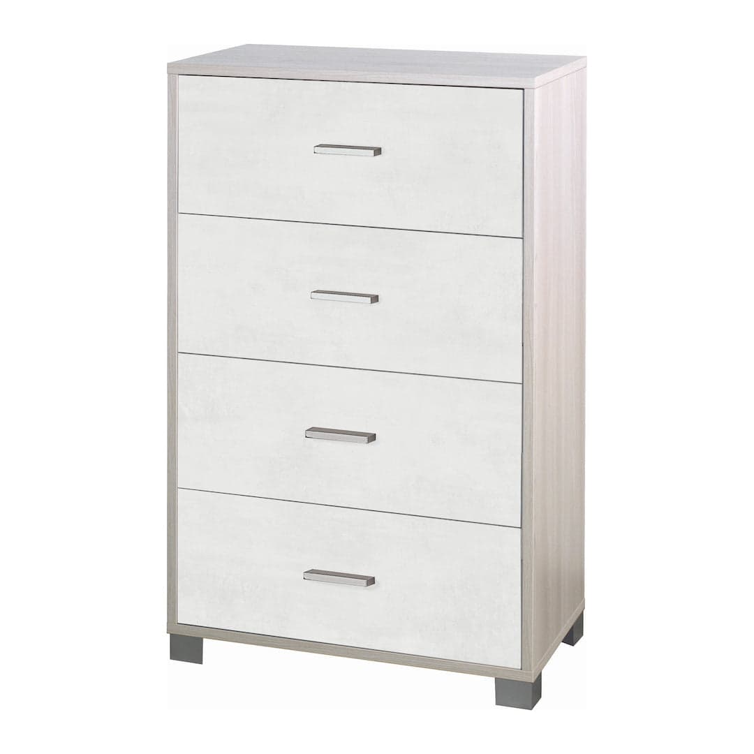 Cassettiera a quattro cassetti dal design moderno - 112 x 70 x 41 cm - 45