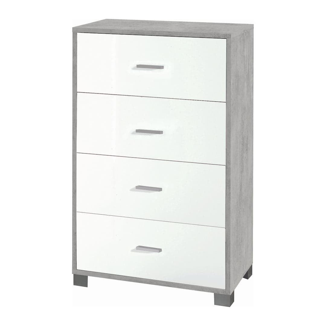 Cassettiera a quattro cassetti dal design moderno - 112 x 70 x 41 cm - 53