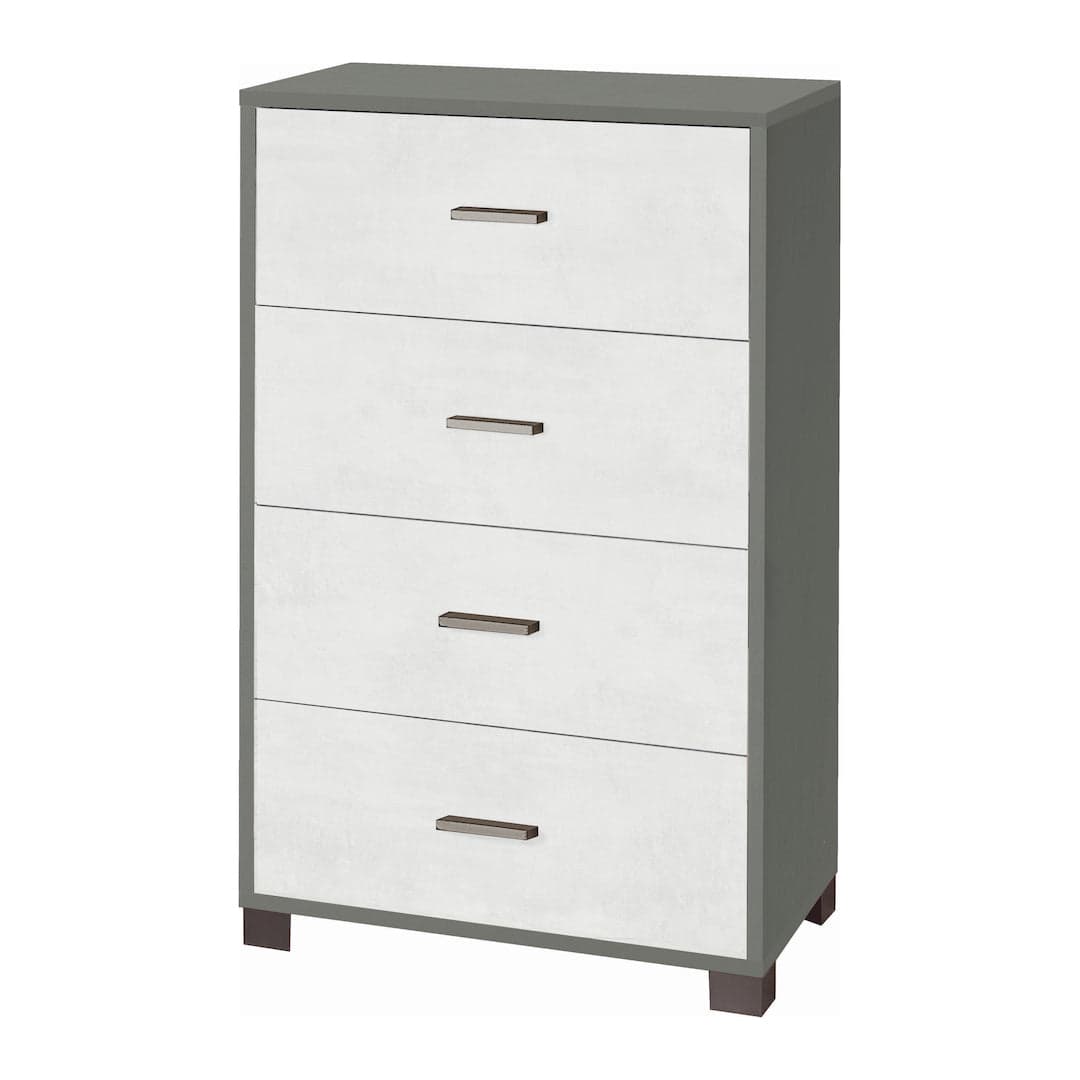 Cassettiera a quattro cassetti dal design moderno - 112 x 70 x 41 cm - 24