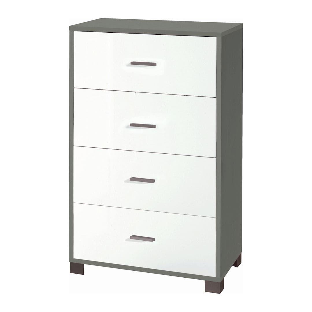 Cassettiera a quattro cassetti dal design moderno - 112 x 70 x 41 cm - 29