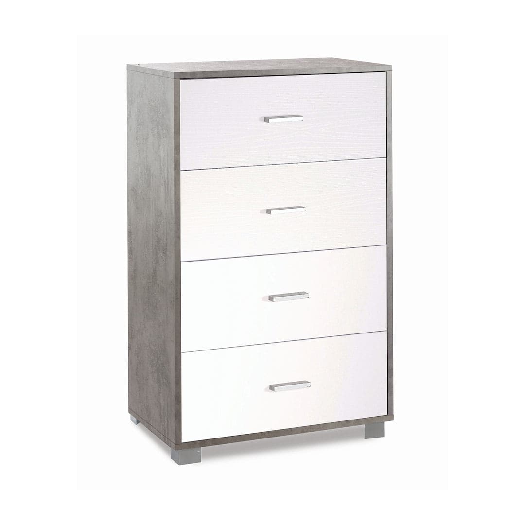 Cassettiera a quattro cassetti dal design moderno - 112 x 70 x 41 cm - 6
