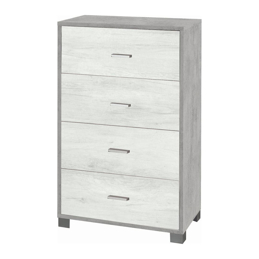 Cassettiera a quattro cassetti dal design moderno - 112 x 70 x 41 cm - 10