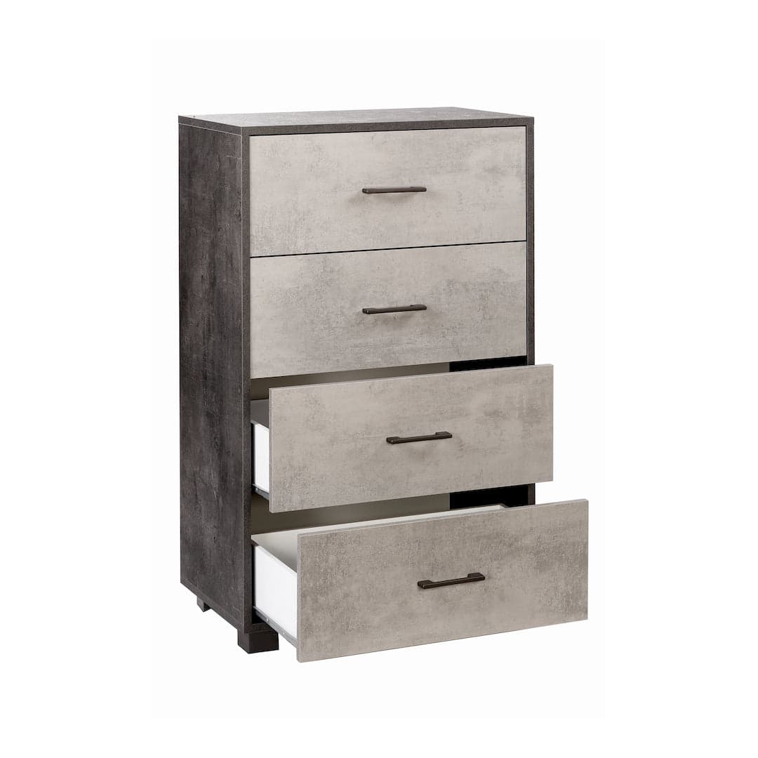 Cassettiera a quattro cassetti dal design moderno - 112 x 70 x 41 cm - 13
