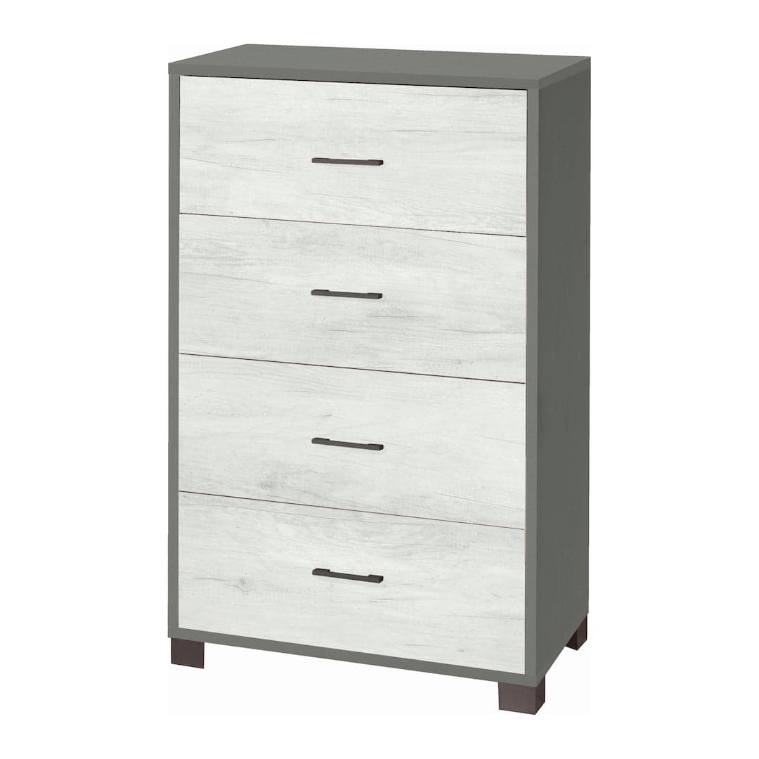 Cassettiera a quattro cassetti dal design moderno - 112 x 70 x 41 cm - 19