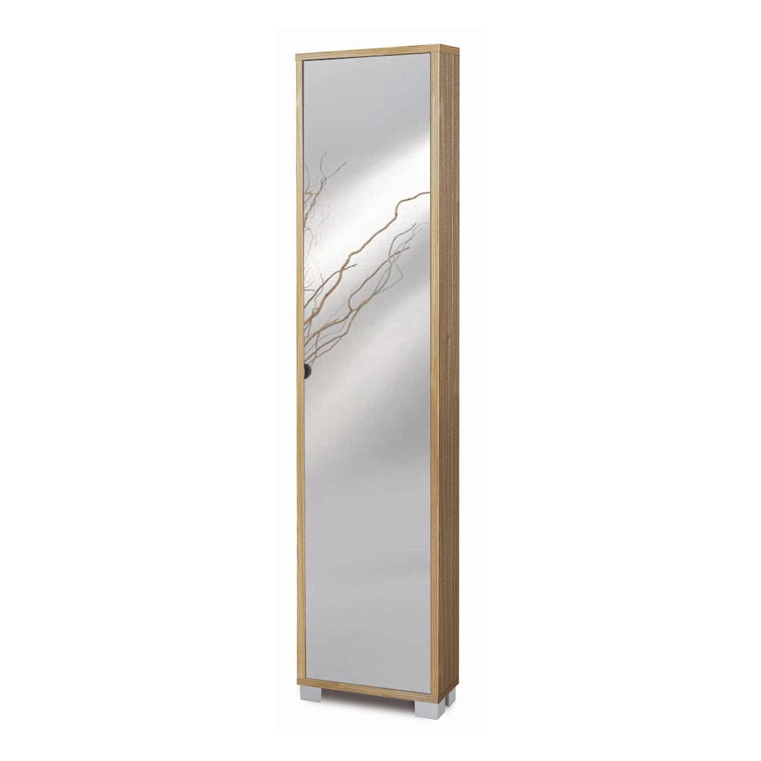 Colonna portascarpe con anta a specchio - 190 x 43 x 18 cm - 15