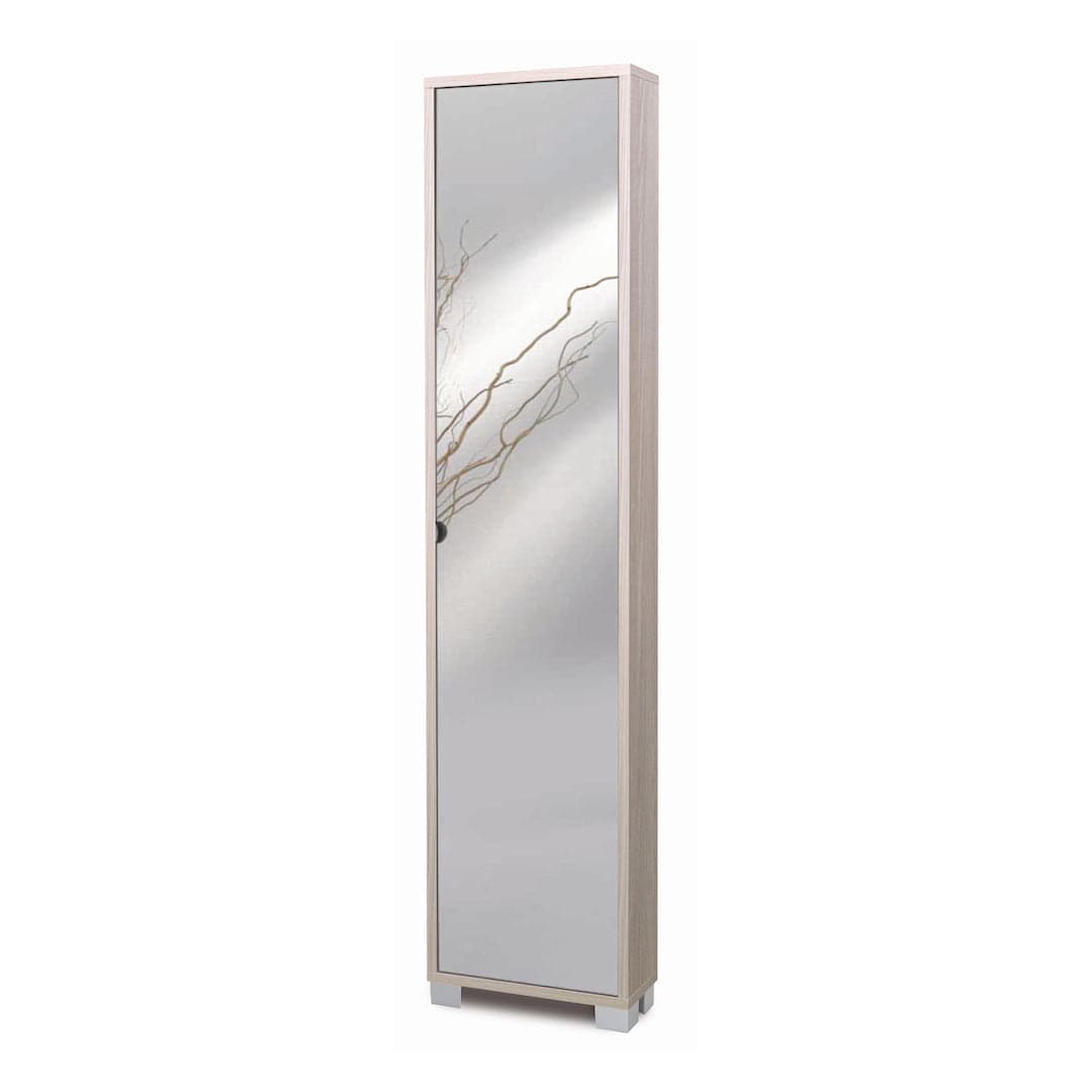 Colonna portascarpe con anta a specchio - 190 x 43 x 18 cm - 16