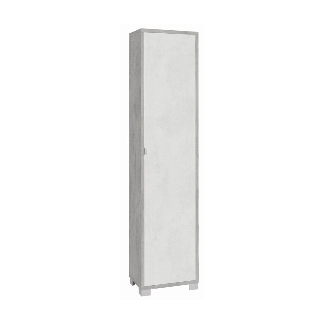 Colonna portascarpe 1 anta con griglie interne - 190 x 43 x 29 cm - 20