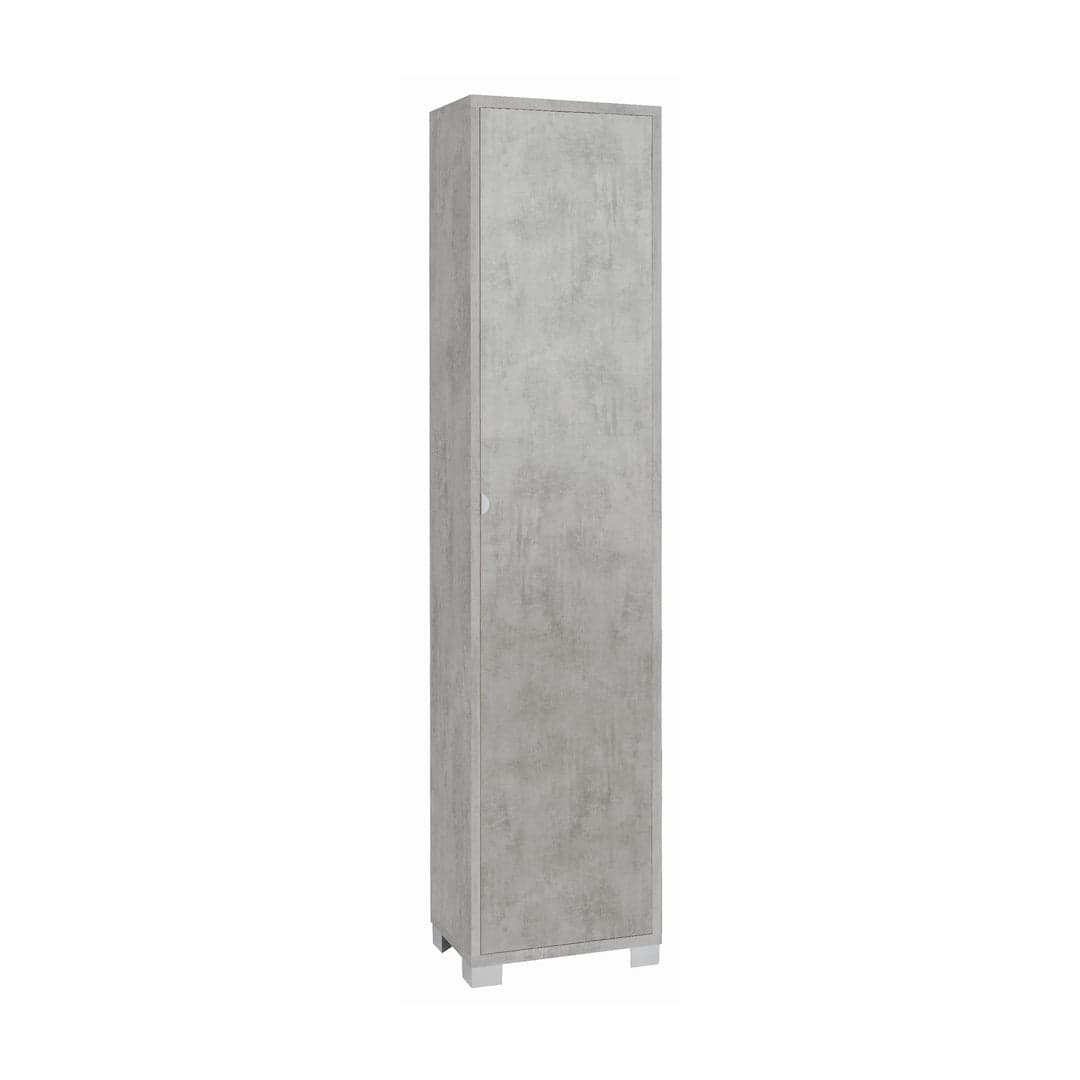 Colonna portascarpe 1 anta con griglie interne - 190 x 43 x 29 cm - 18