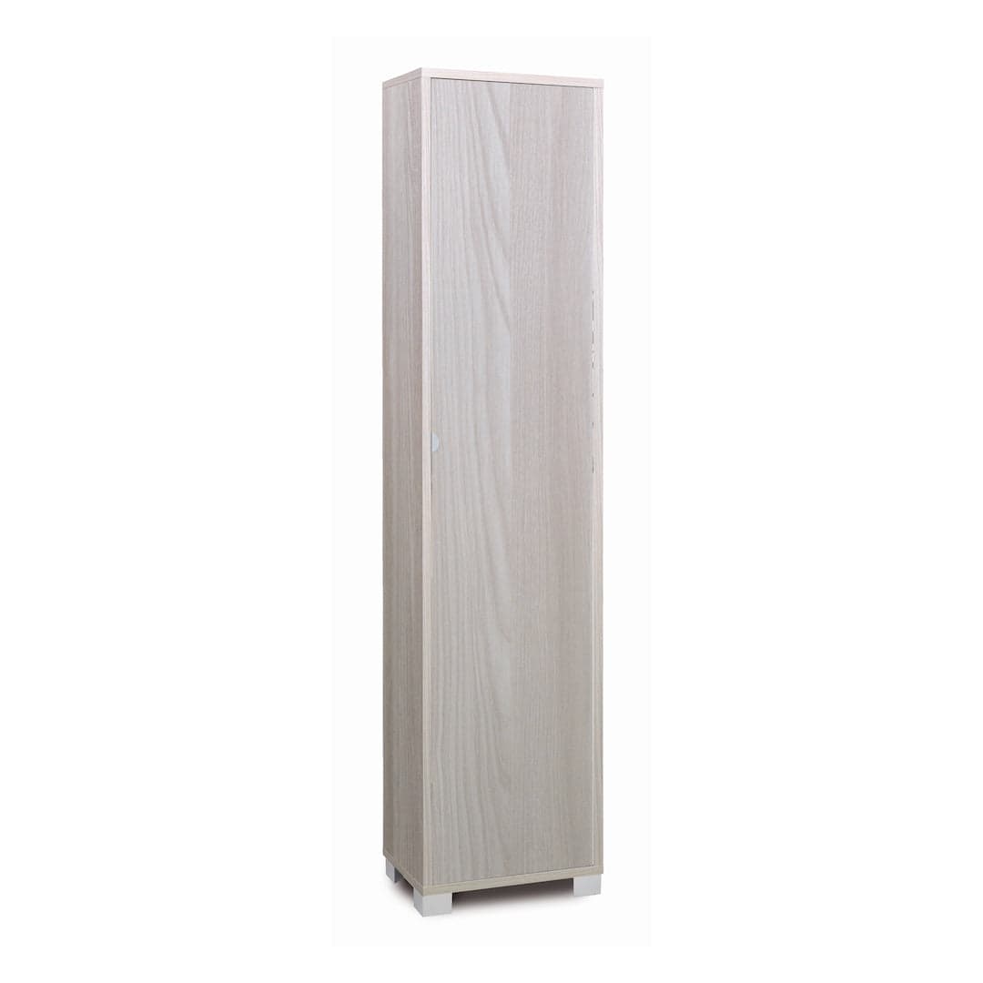 Colonna portascarpe 1 anta con griglie interne - 190 x 43 x 29 cm - 23