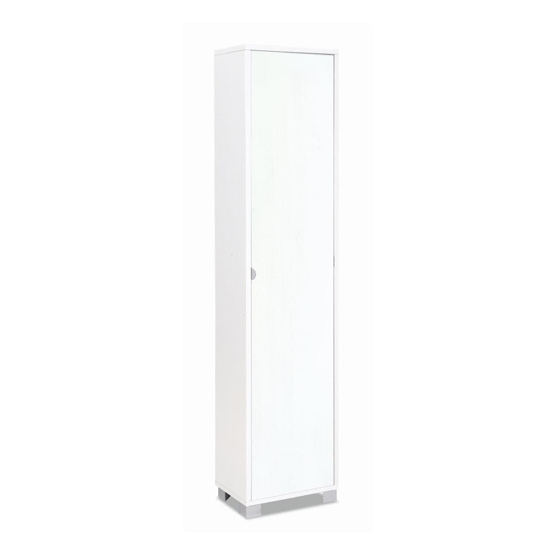 Colonna portascarpe 1 anta con griglie interne - 190 x 43 x 29 cm - 15