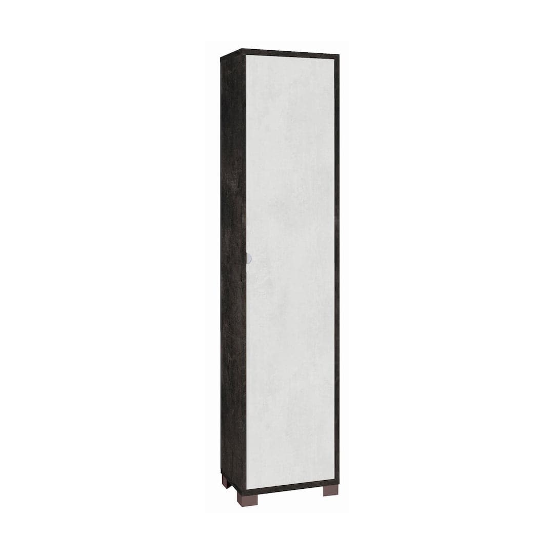 Colonna portascarpe 1 anta con griglie interne - 190 x 43 x 29 cm - 13