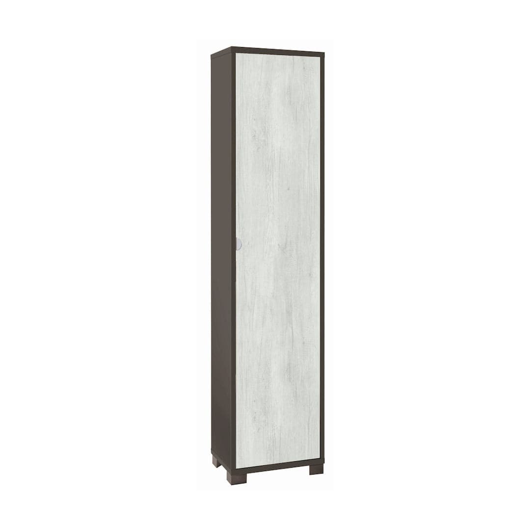 Colonna portascarpe 1 anta con griglie interne - 190 x 43 x 29 cm - 14