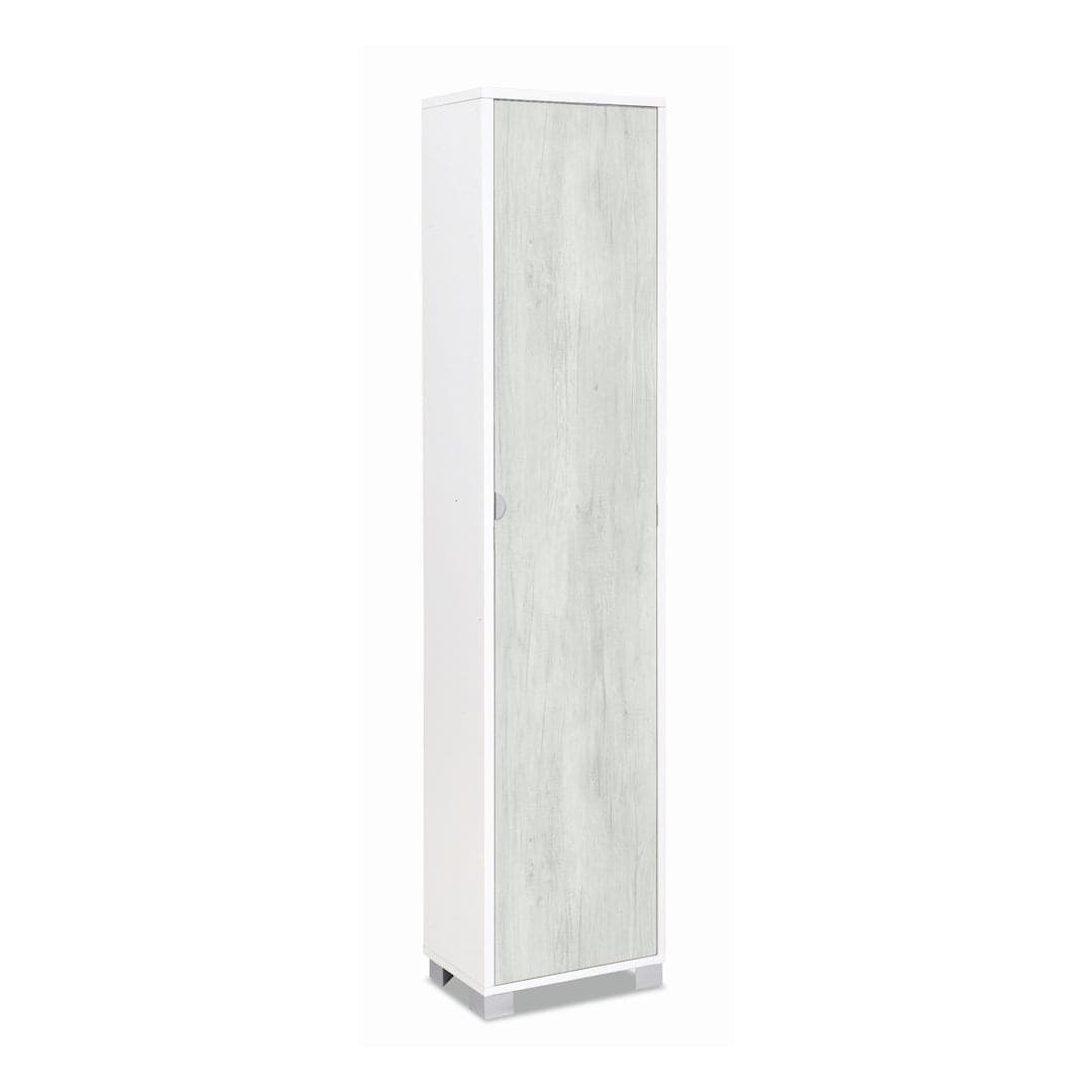 Colonna portascarpe 1 anta con griglie interne - 190 x 43 x 29 cm - 3
