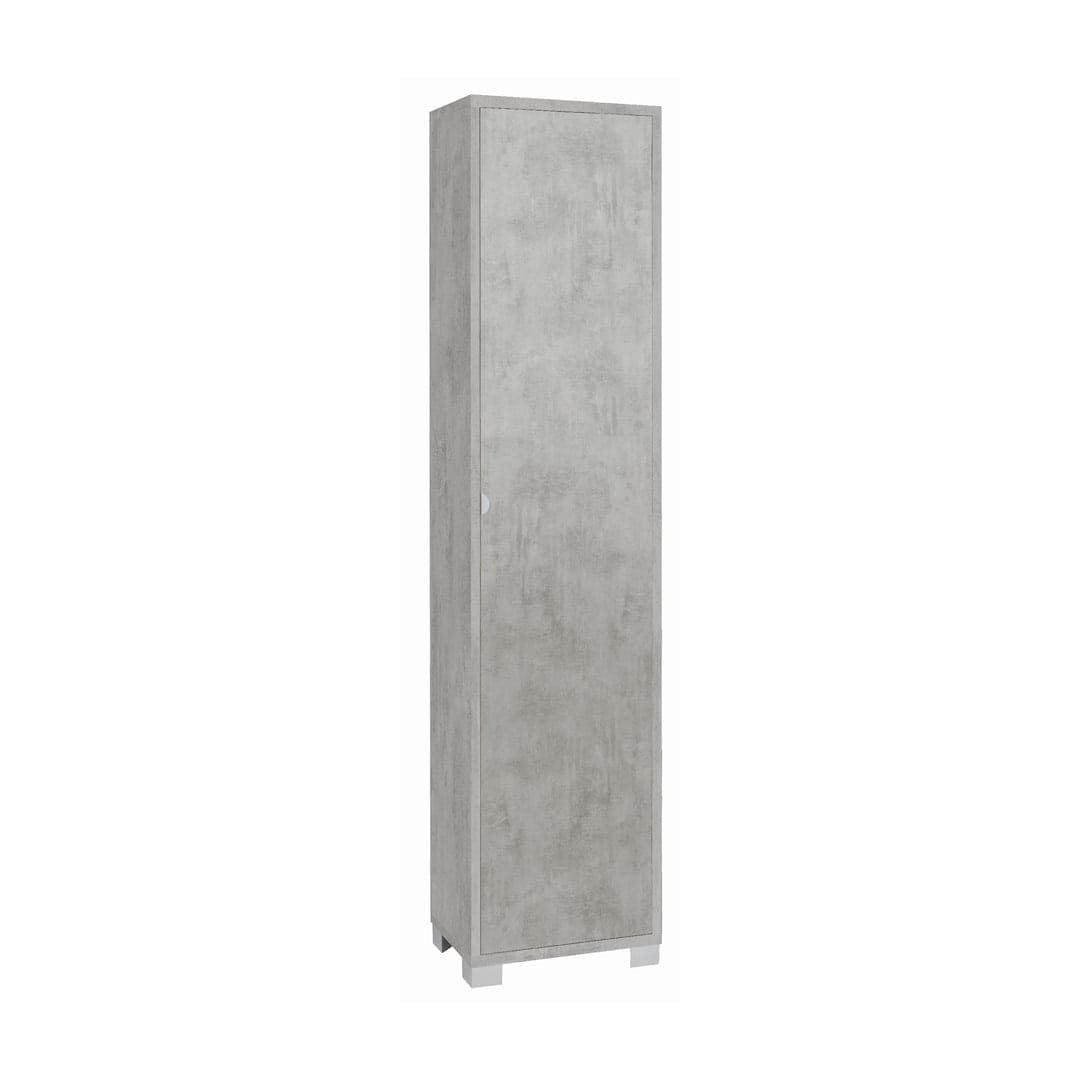 Colonna portascarpe 1 anta con griglie interne - 190 x 43 x 29 cm - 4