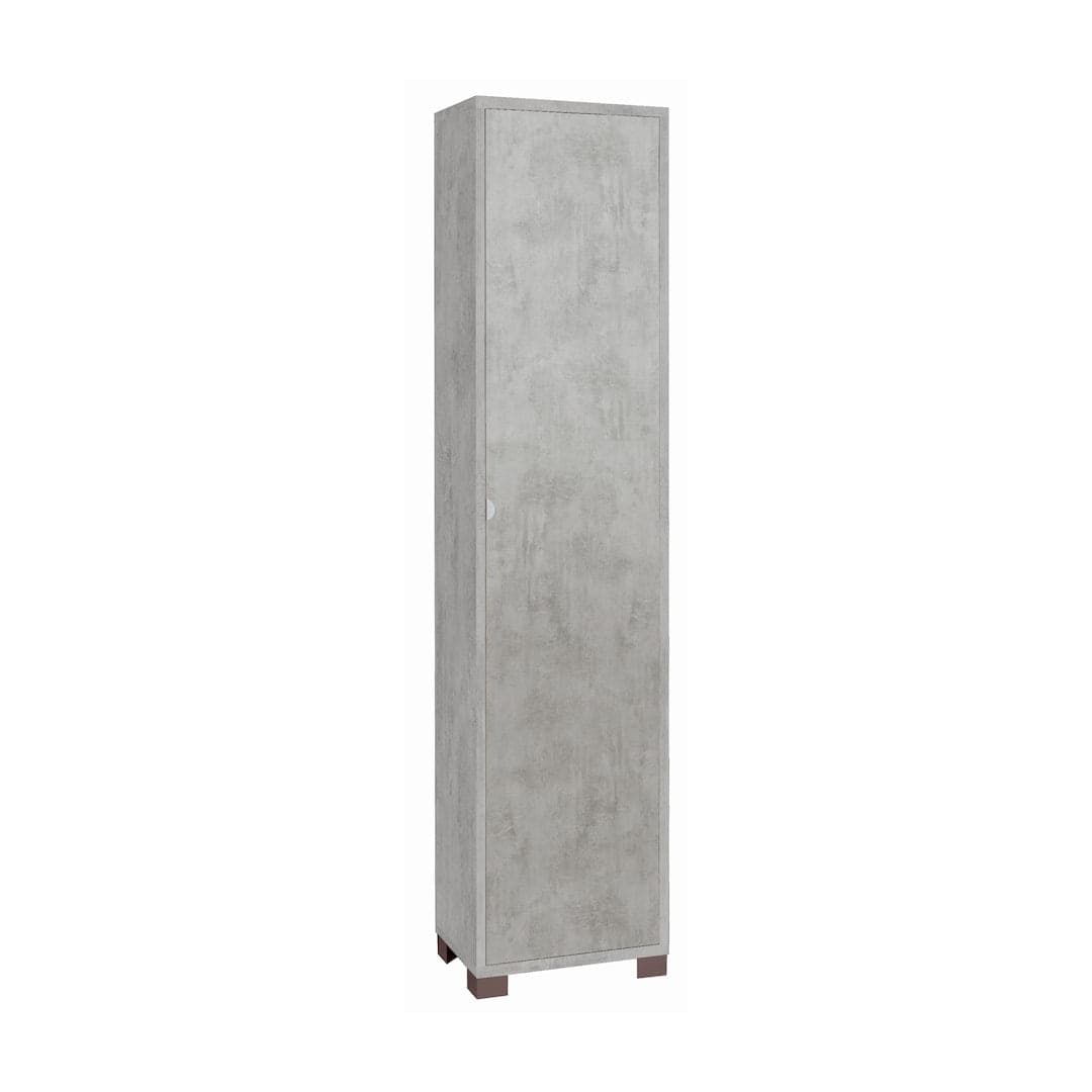 Colonna portascarpe 1 anta con griglie interne - 190 x 43 x 29 cm - 5