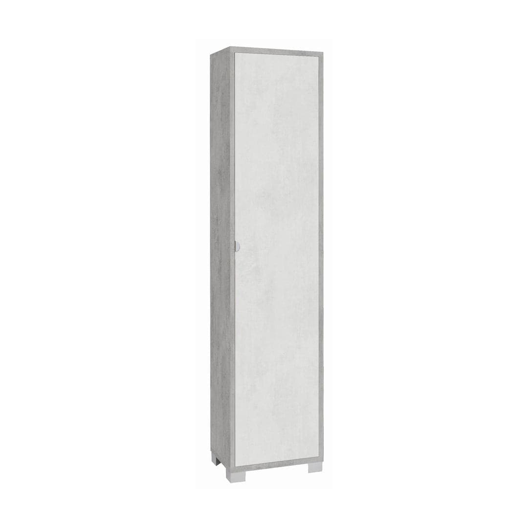 Colonna portascarpe 1 anta con griglie interne - 190 x 43 x 29 cm - 6