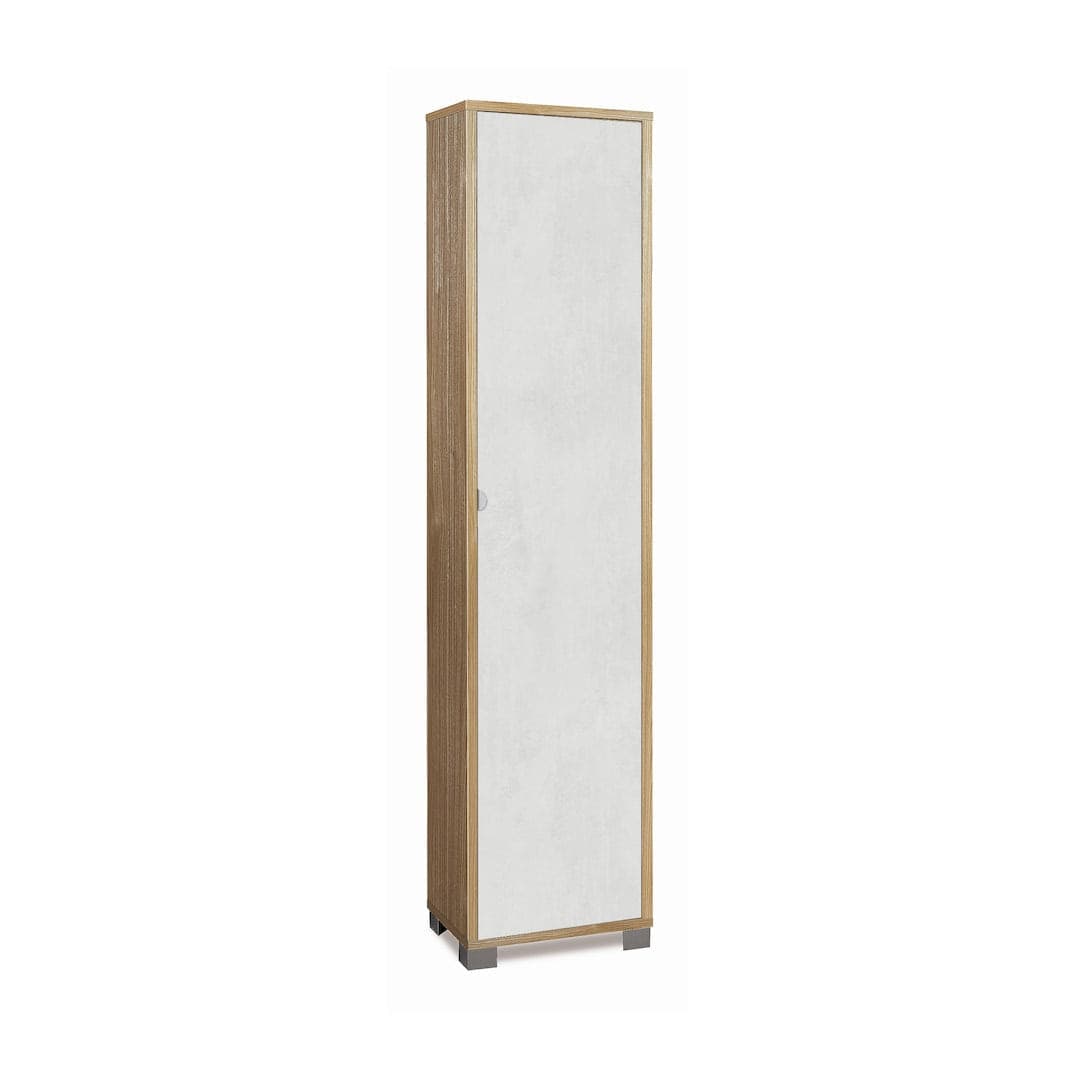 Colonna portascarpe 1 anta con griglie interne - 190 x 43 x 29 cm - 8