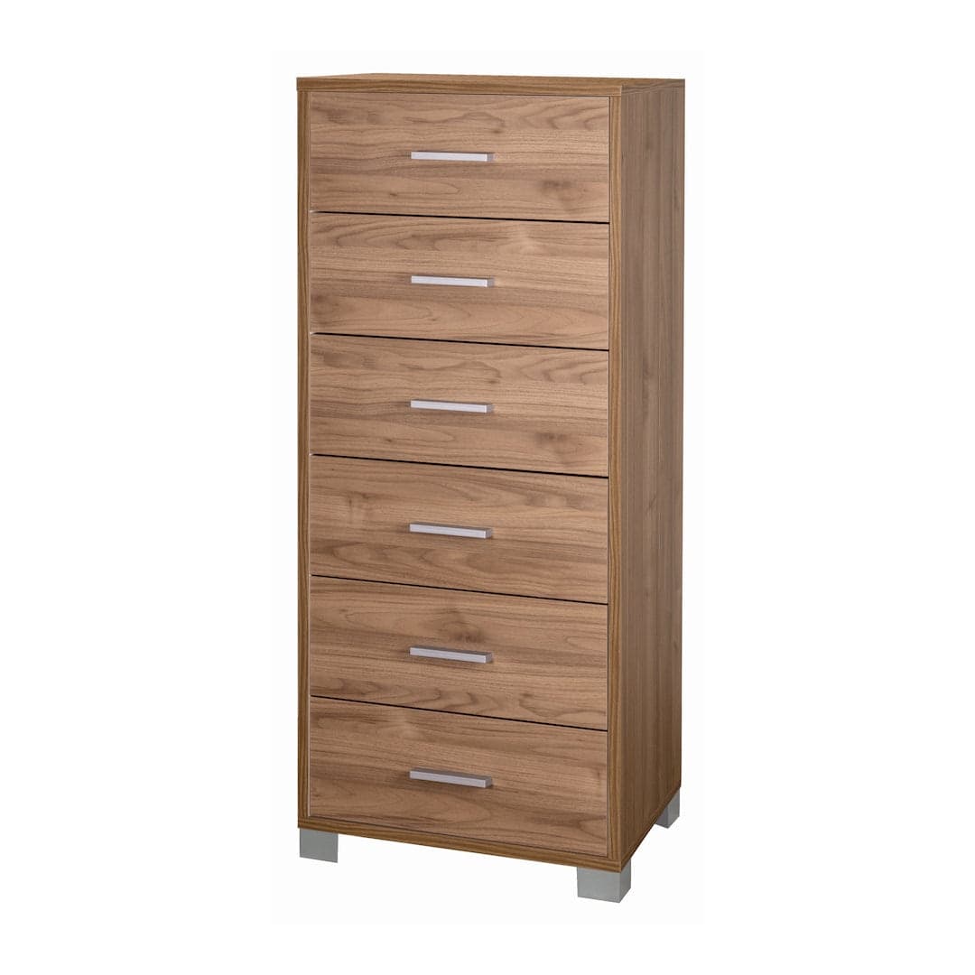 Cassettiera quadrata 6 cassetti con guide metalliche - 124 x 50 x 41 cm - 11