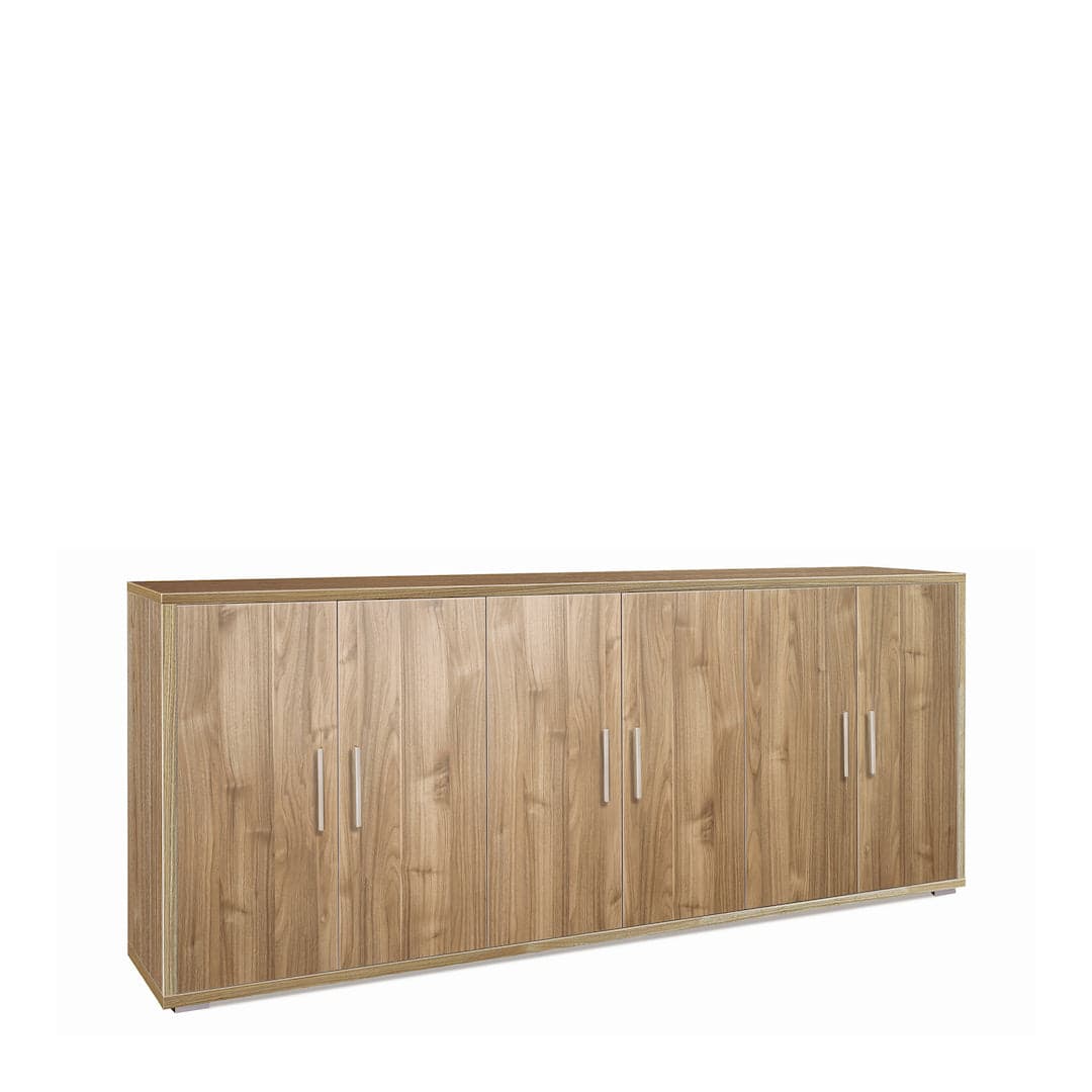 Mobile 6 ante moderno con ripiani regolabili - 84 x 203 x 41 cm - 14
