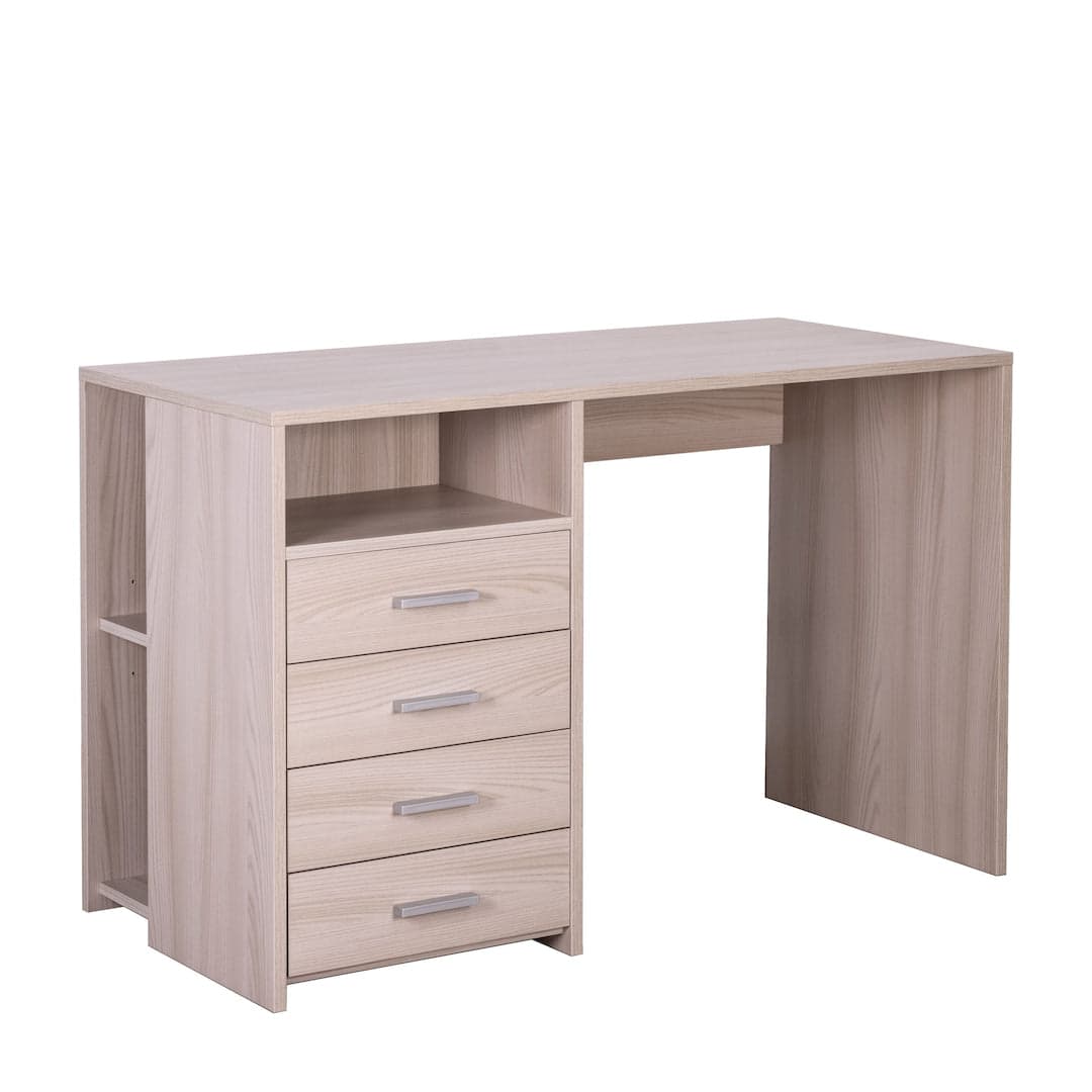 Scrivania 4 cassetti con vani a giorno - 76 x 120 x 55 cm - 5