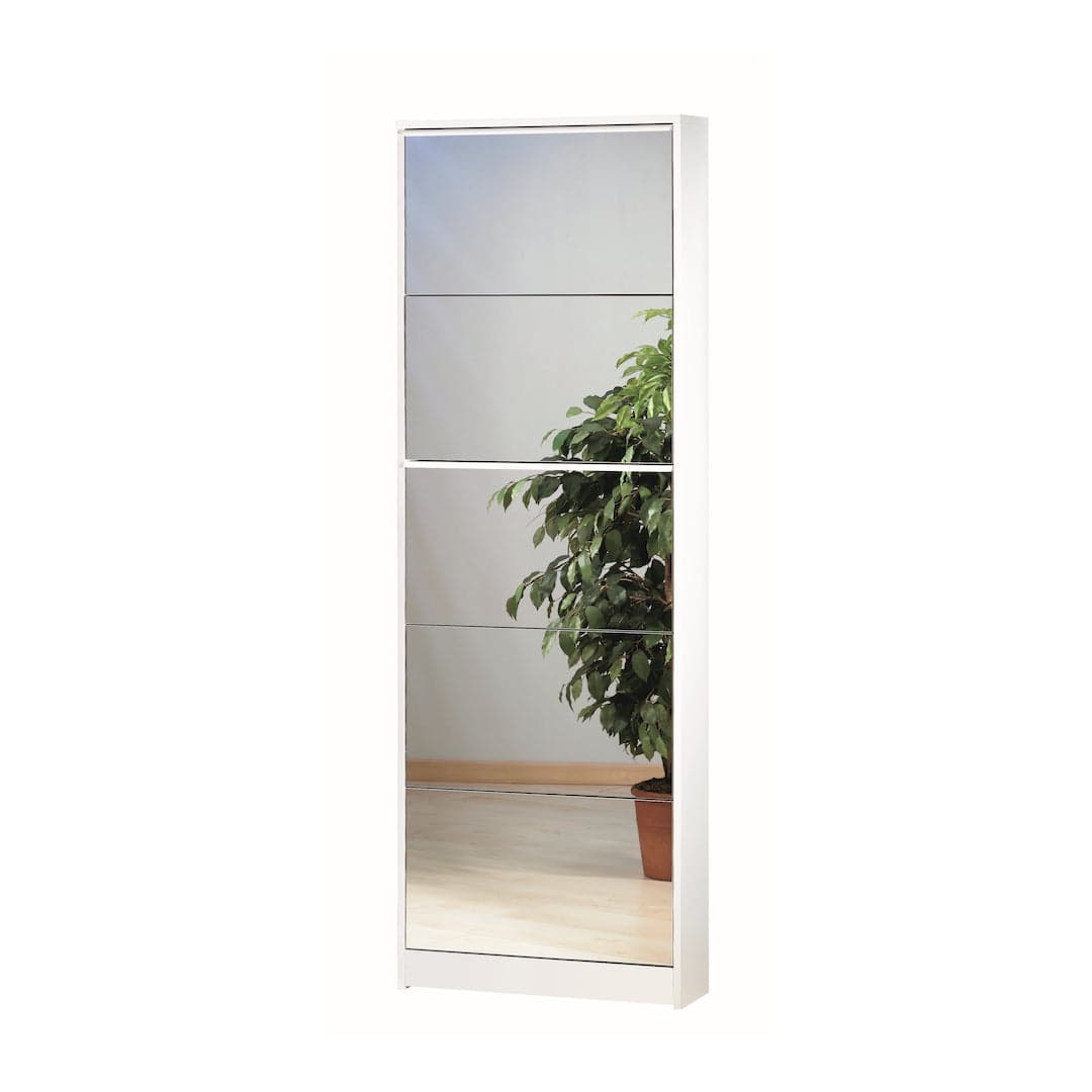 Scarpiera 5 ante a ribalta con specchio - 182 x 62 x 18 cm - 5