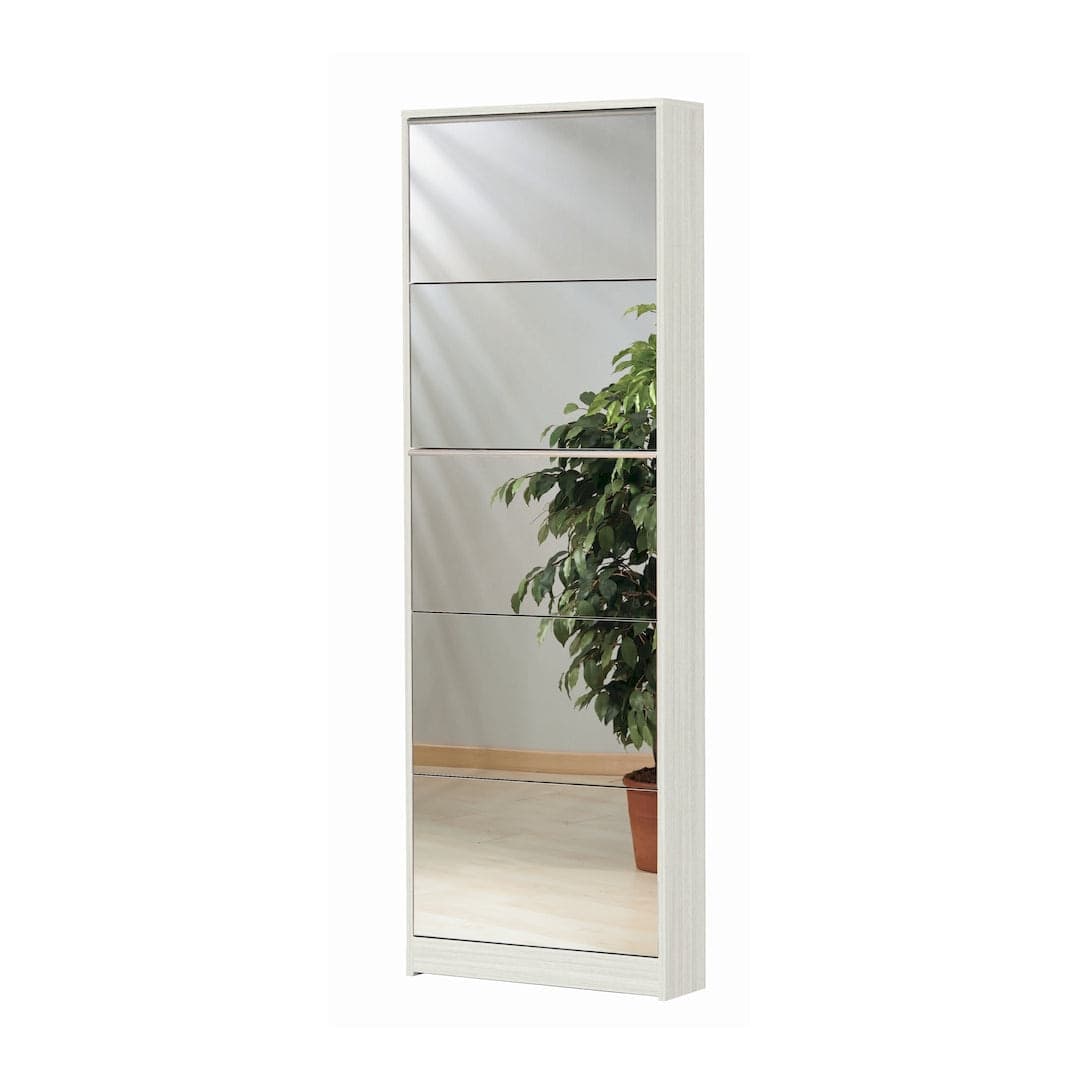 Scarpiera 5 ante a ribalta con specchio - 182 x 62 x 18 cm - 2