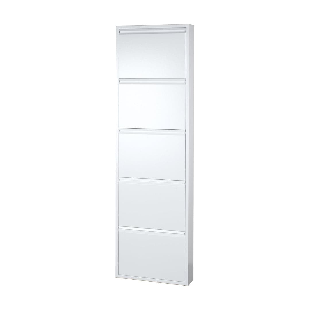 Scarpiera in metallo 5 ante a ribalta - 168 x 50 x 14 cm - 5